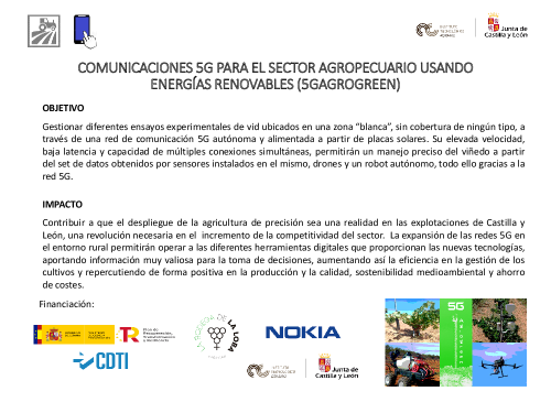Comunicaciones 5G para el sector AGROpecuario usando energías renovables (5GAGROGREEN)